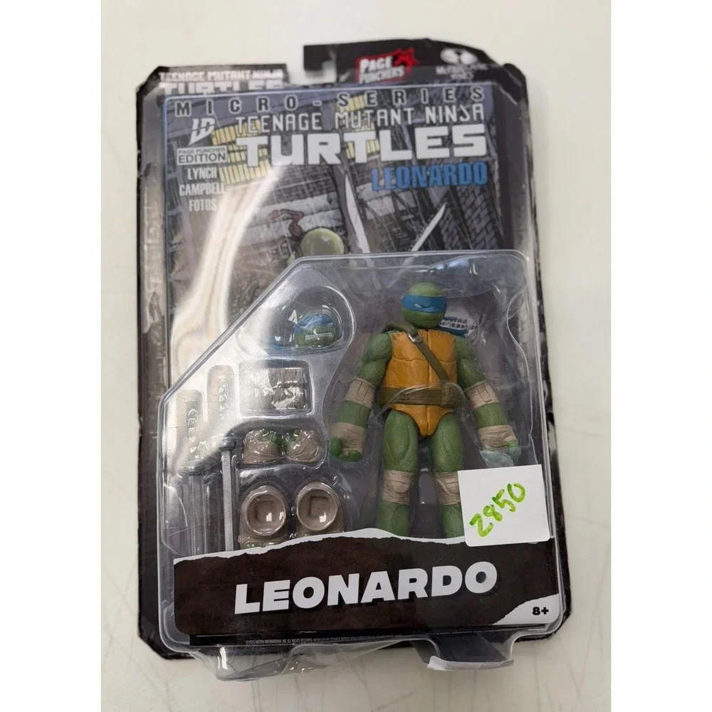 McFarlane Toys Page Punchers Teenage Mutant Ninja Turtles Leonardo New w Bx Dmg